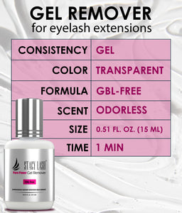Stacy Lash Pure Power Gel Remover for Eyelash Extension Glue - 15ml photo 5