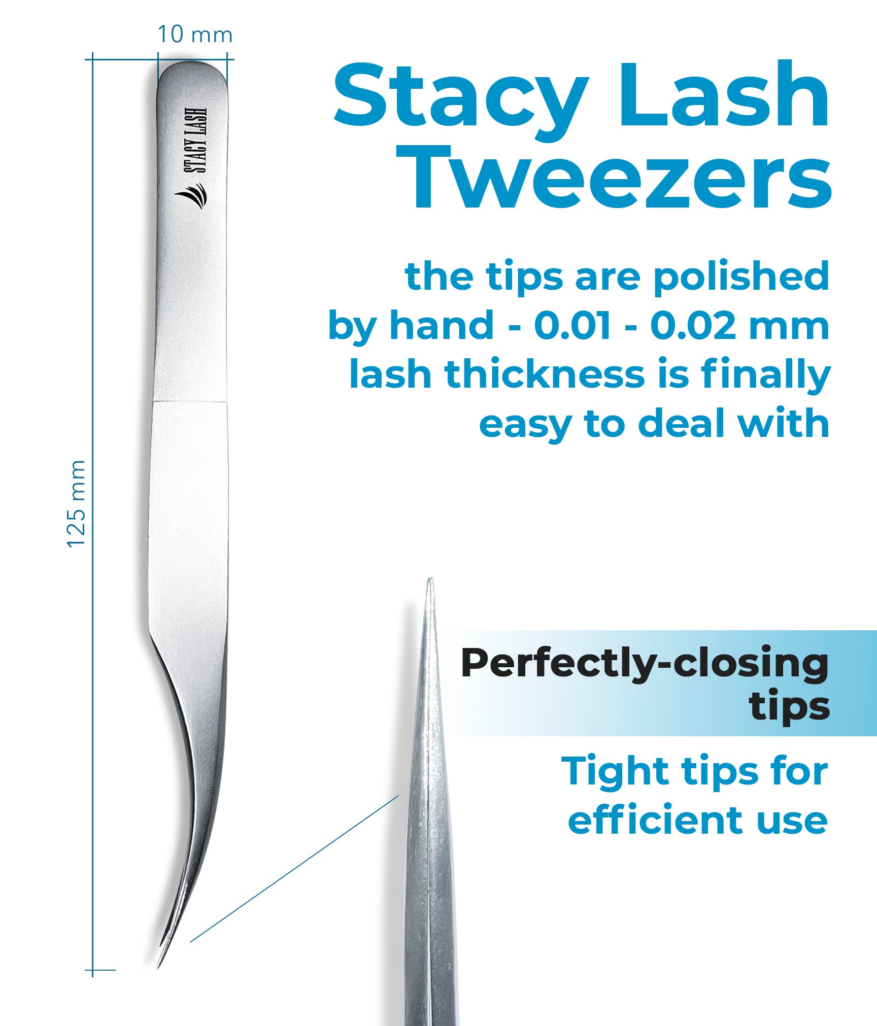 C-Shape Eyelash Extension Tweezers