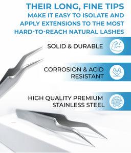 Stacy Lash STL-7 S-Shaped Eyelash Extension Tweezers for Isolation & Placing photo 3