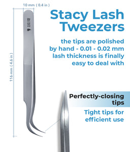 Stacy Lash STL-8 S-Shaped Curved Eyelash Extension Tweezers thumbnail photo 2