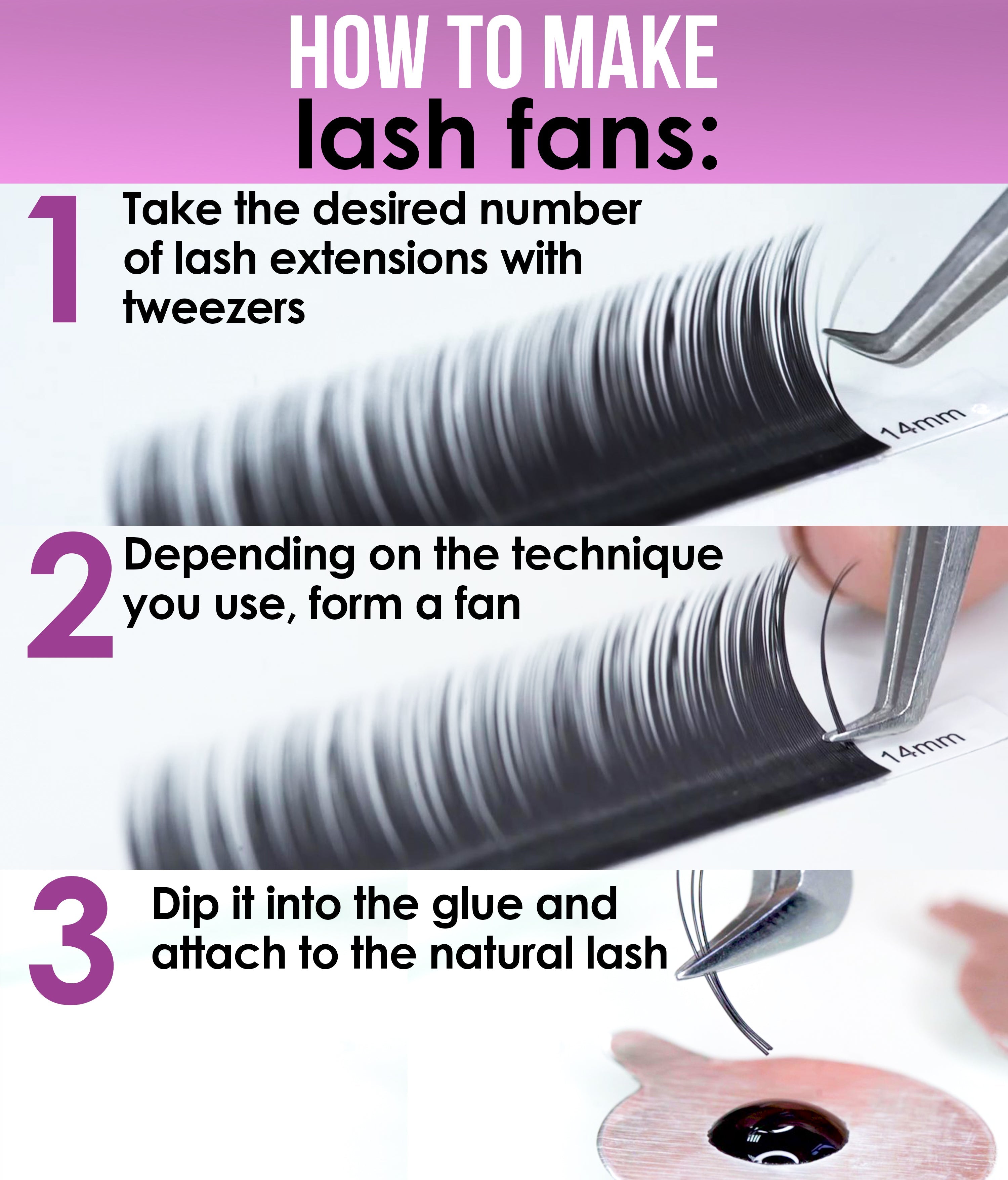 Sale❗️ 20 Rows - Mink Eyelash Extensions J Curl - 0.03