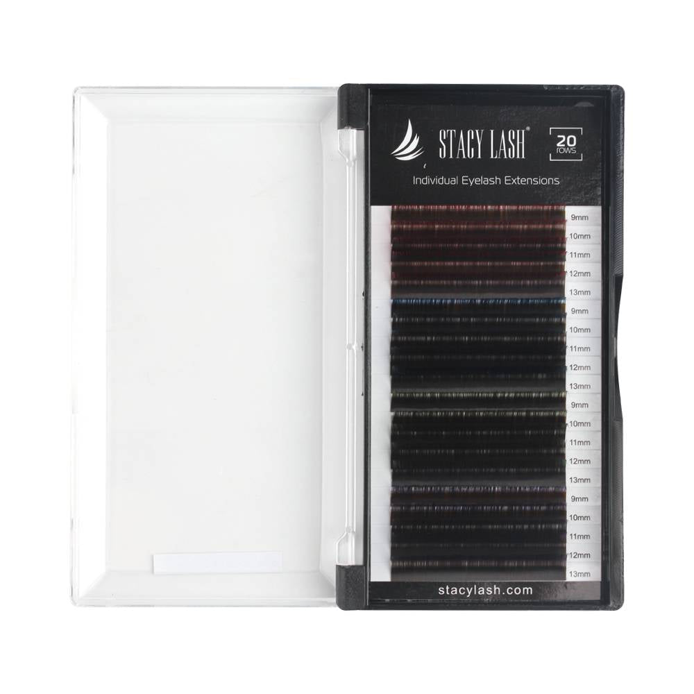 Sale❗️ 20 Rows - Ombre Mink Eyelash Extensions 0.07 / MIX - B