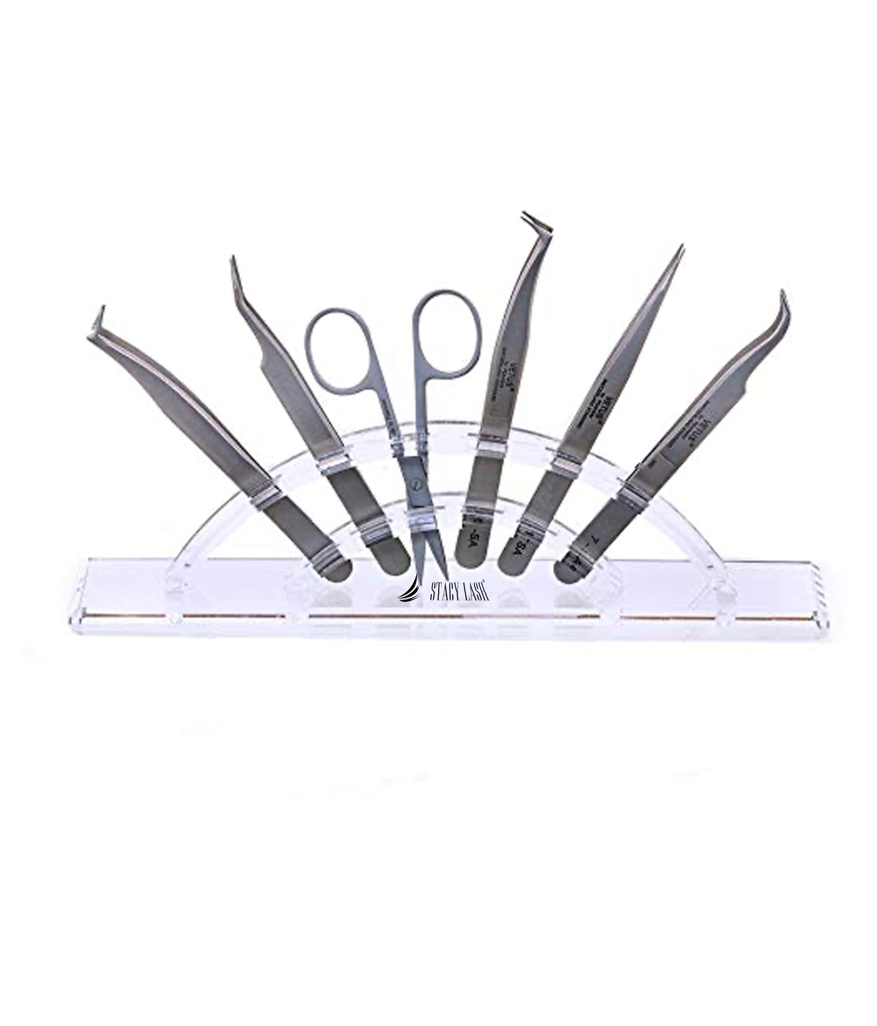 Stacy Lash Tweezer Holder - Rounded Storage Rack - 