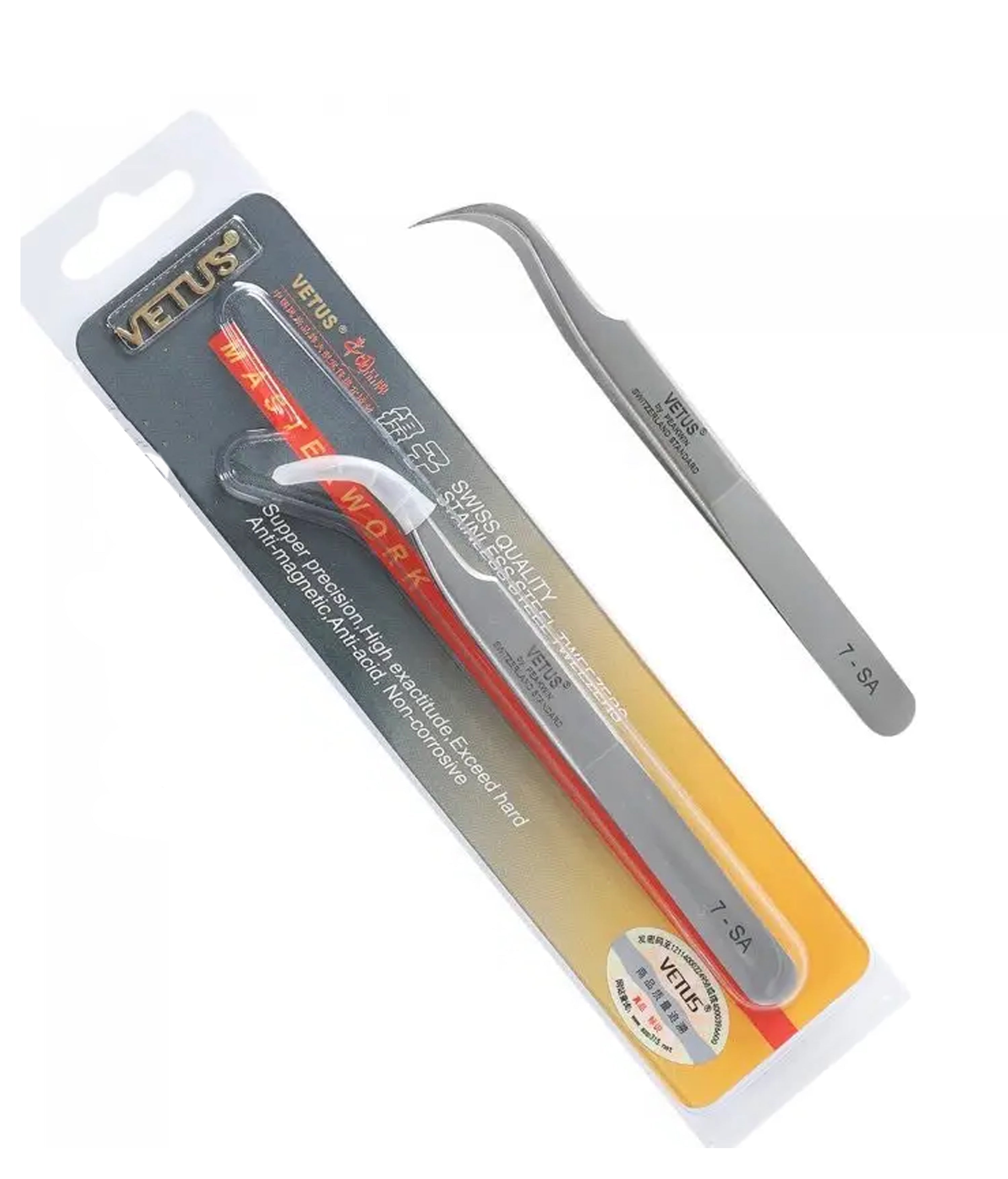 Vetus 7 - SA Classic & Volume Eyelash Extension Tweezers - 